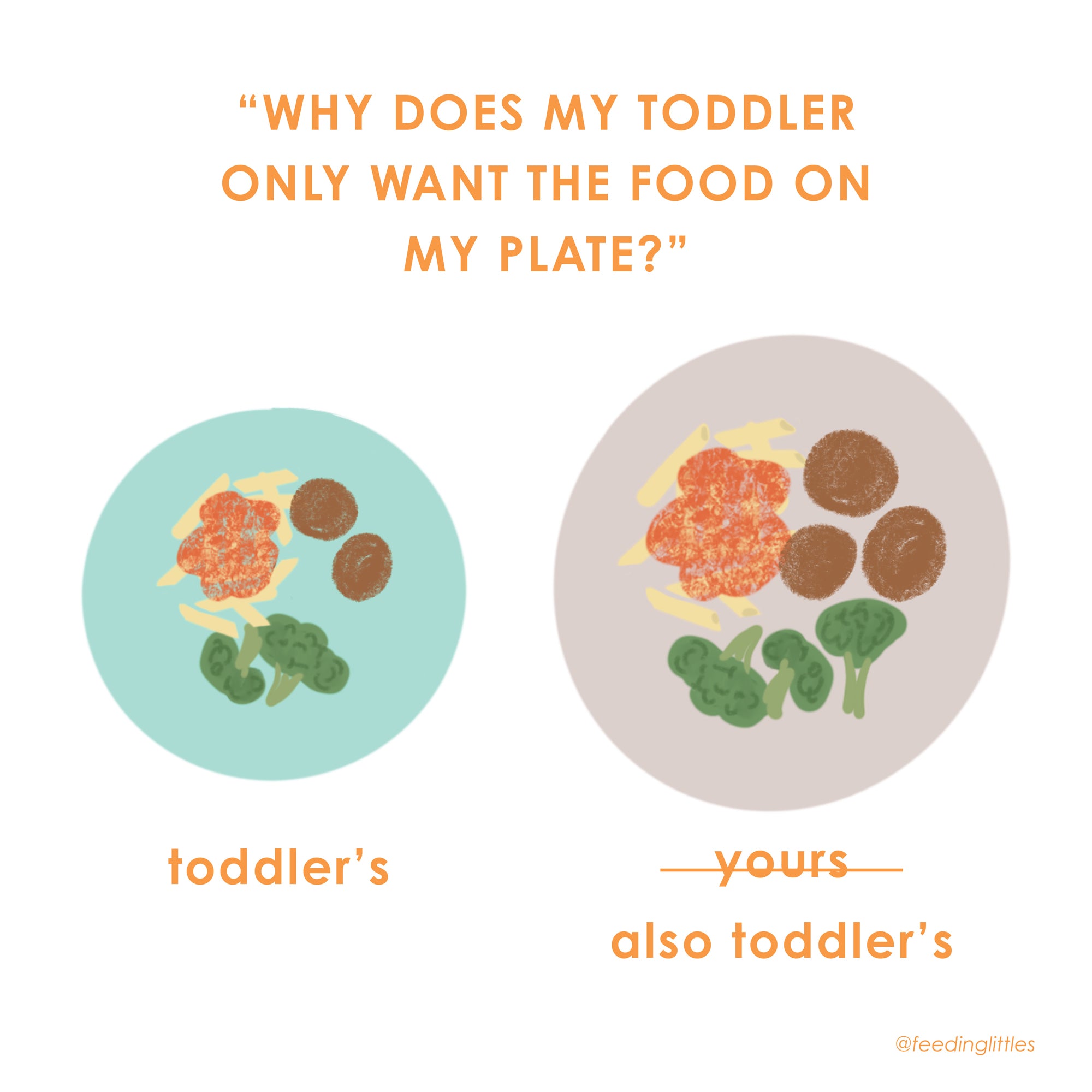 Why does my toddler only want the food on my plate?