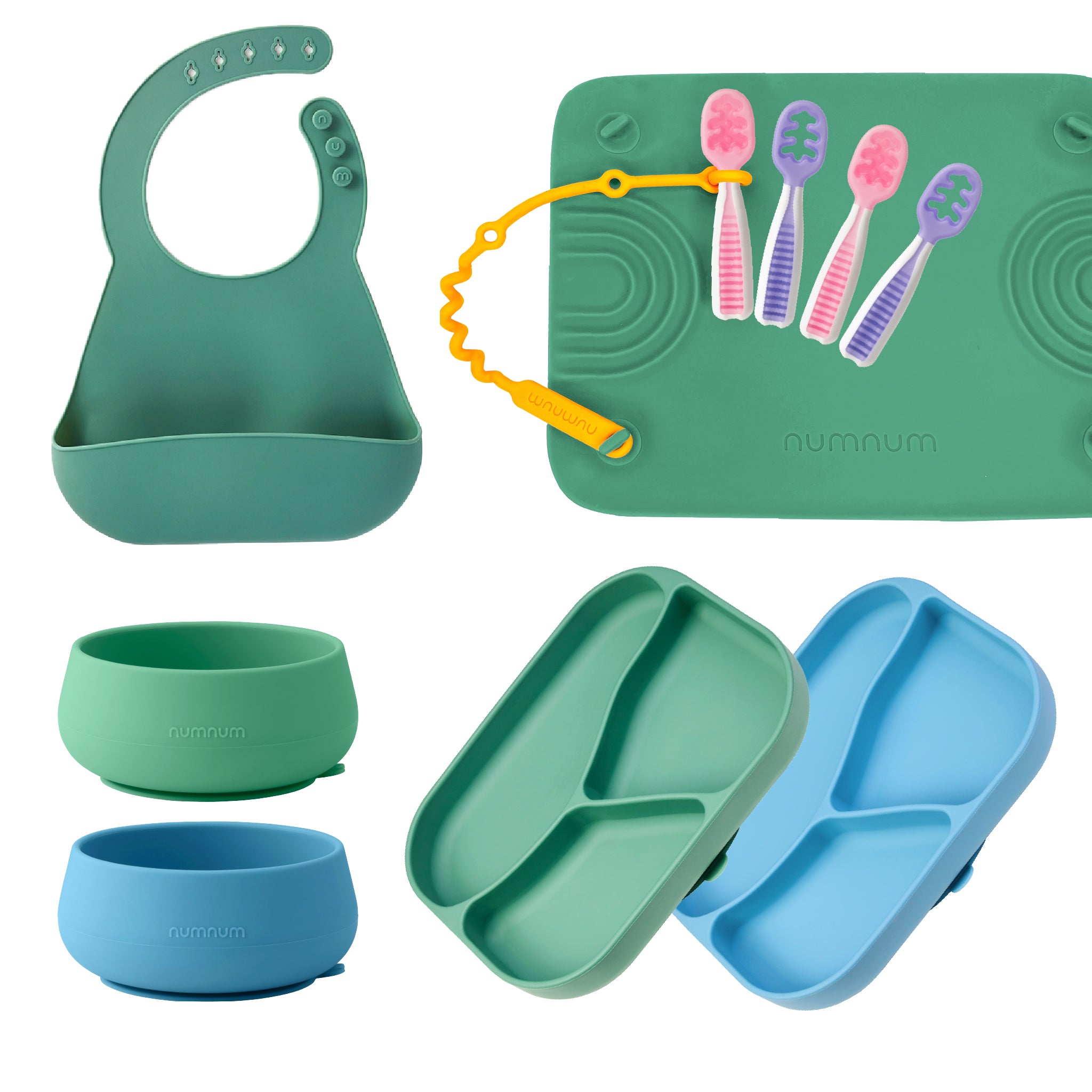 NumNum GOOtensil Pre-Spoons + Travel Case, Baby Cameroon