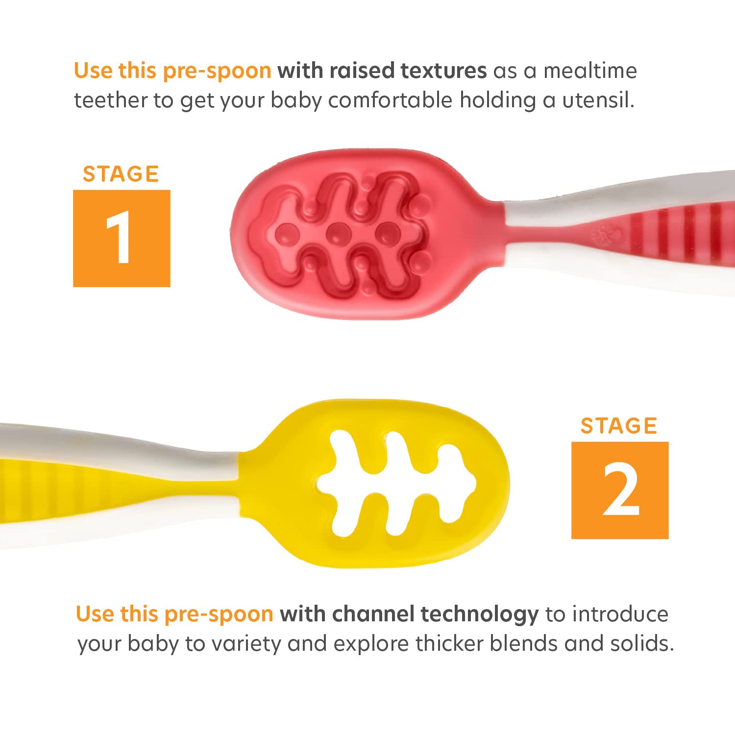 NumNum GOOtensil Pre-Spoons 4-spoons / Neutrals